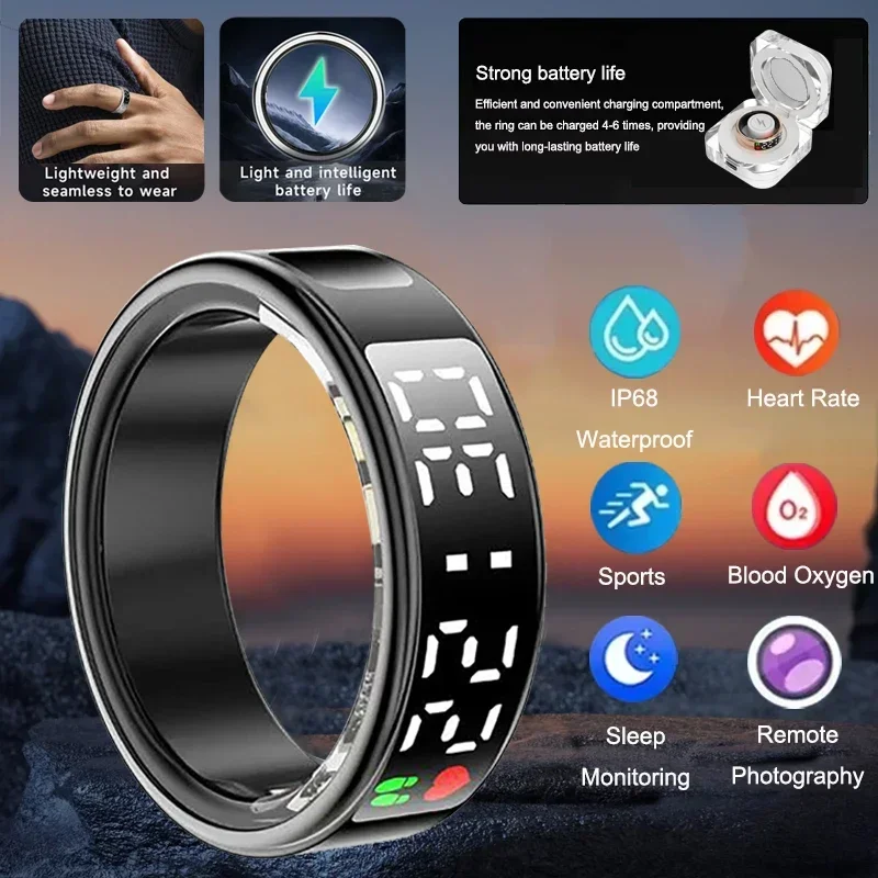 Rugged Sport Strap - Smart Ring For Men Women Heart