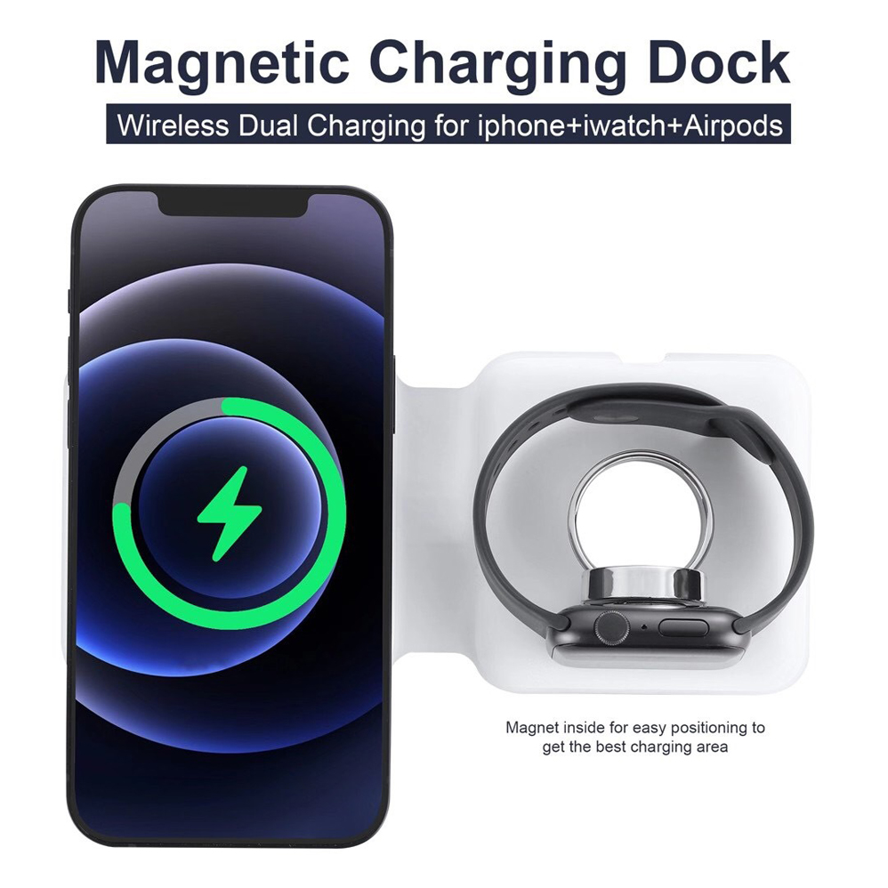 2IN1 Magsafe Duo Từ Bộ Sạc Khô - đánh giá và giá Smartwatch X12